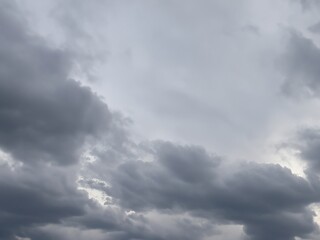 Obraz premium gray sky with dark clouds background