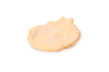 White sauce splashes isolated on white background.