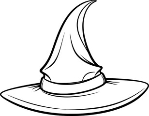 Witch Hat Line Art