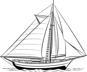 Sailboat Vector Art