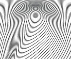 Simple vector distorted wave lines background 
