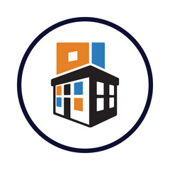 architecture, home, building, design, and, architecture home design icon