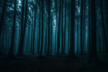 Dark forest background generated by AI tool