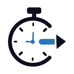 Time management, businessmen, time, clock, fast time management icon