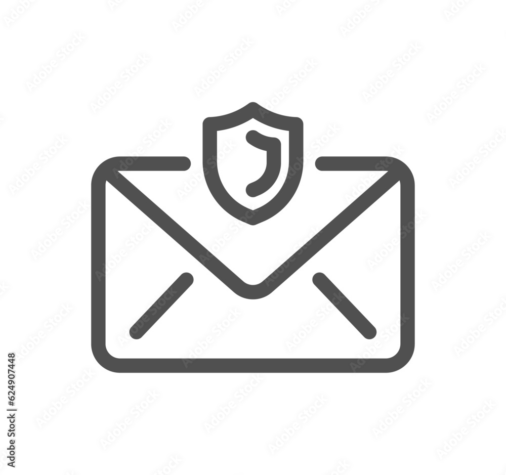 Poster mail related icon outline and linear vector.