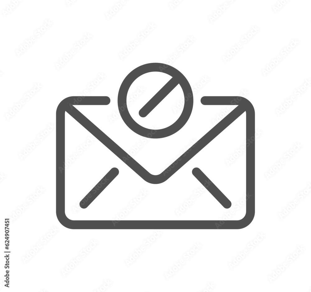 Poster mail related icon outline and linear vector.