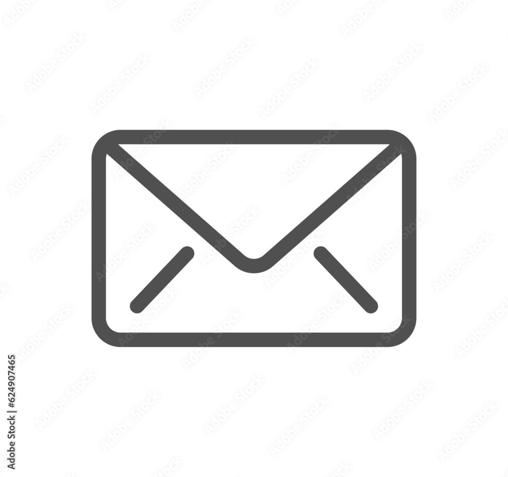 Poster mail related icon outline and linear vector.