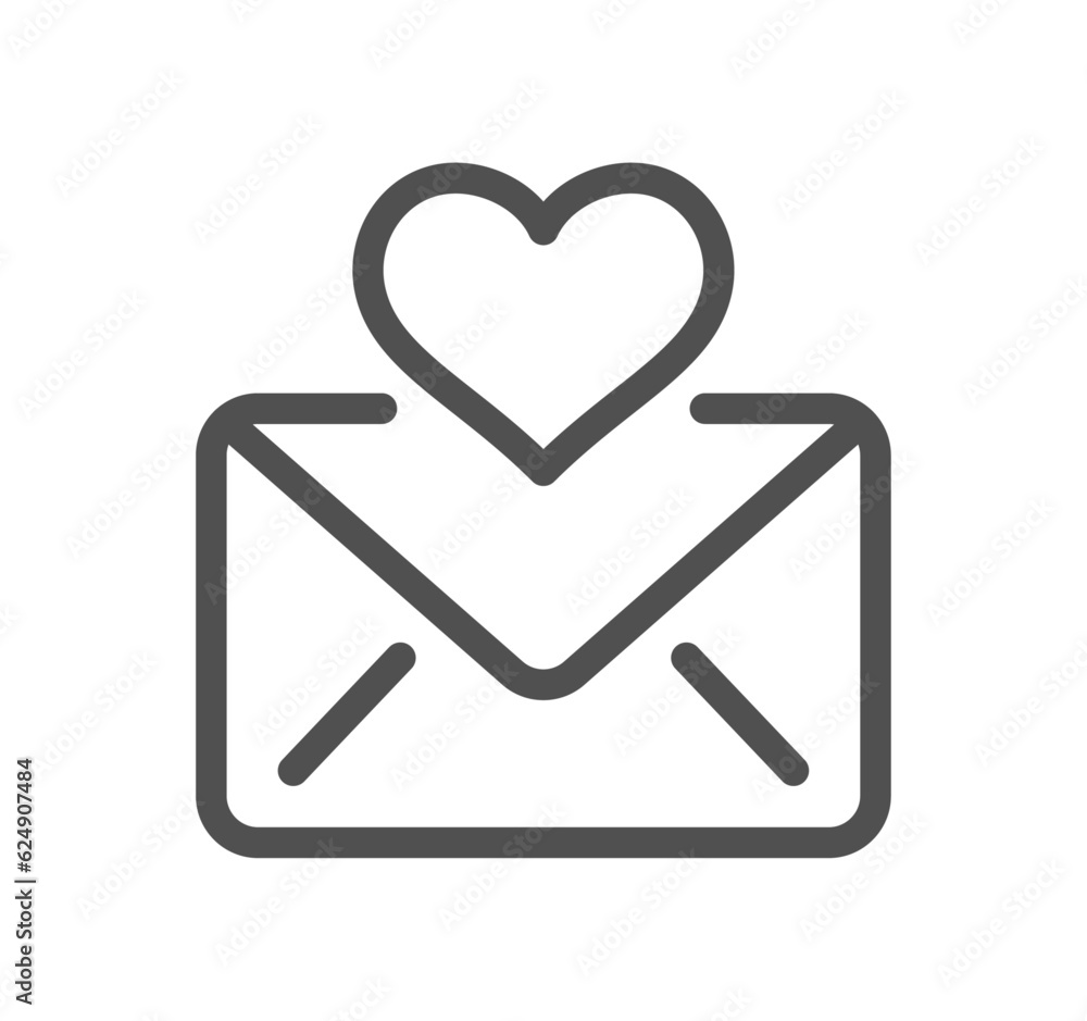 Poster mail related icon outline and linear vector.