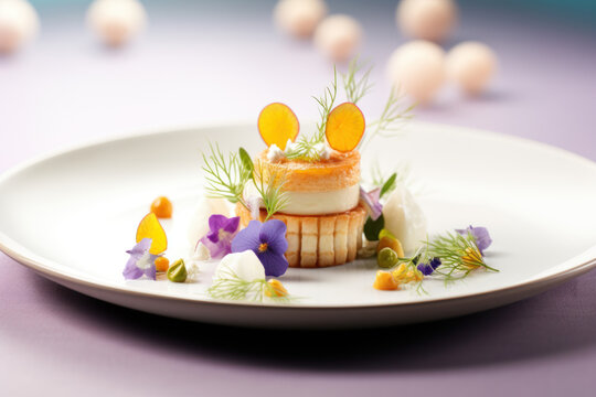 Gastronomic dish. Restaurant concept. AI generated