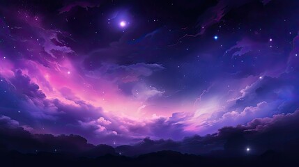 Obraz na płótnie Canvas Purple galaxy outer space scene