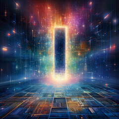 Cosmic Nexus Digital Interface Unveiling the Akashic Records AI Navigator, Fractal Pixel Generative Archive, and Infinite Knowledge