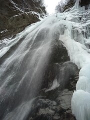 waterfall in winter