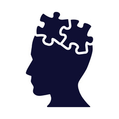 Creativity, head, idea, head, puzzles, People head with puzzles icon