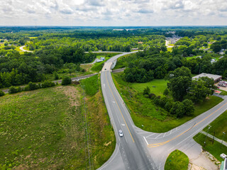 Above McLeansville, NC countryside