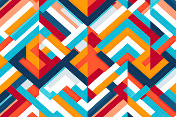  Geometric Seamless Pattern, Transparent background. generative AI
