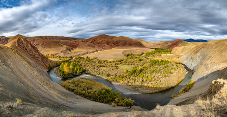 Kyzylshin river valley. Altai Republic, Siberia, Russia.