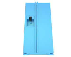 Fridge isolated on transparent background. 3d rendering - illustration