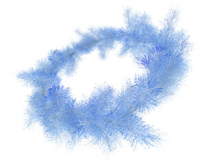 Garland isolated on transparent background. 3d rendering - illustration