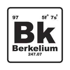 Berkelium element icon