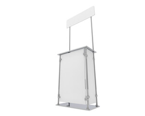Sampling stand isolated on transparent background. 3d rendering - illustration