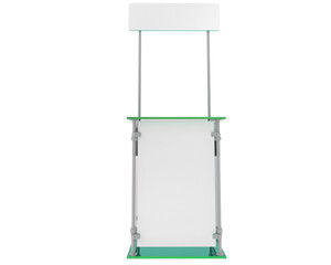 Sampling stand isolated on transparent background. 3d rendering - illustration