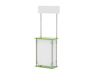 Sampling stand isolated on transparent background. 3d rendering - illustration