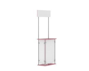 Sampling stand isolated on transparent background. 3d rendering - illustration