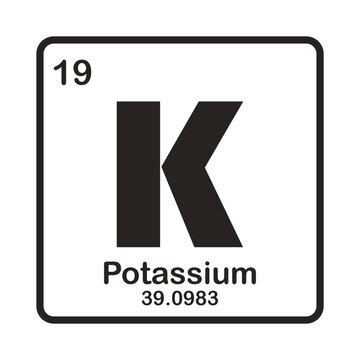 Potassium element icon