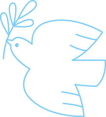 Dove Bird Peace Outline