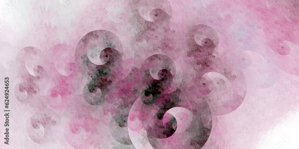 Poster light air curls are layered on a light background. abstract fractal background. 3d rendering. 3d ill