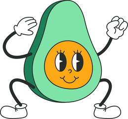 Avocado Dancing Character