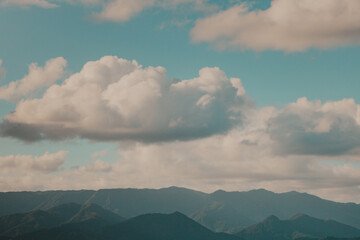 beautiful sky over the mountains