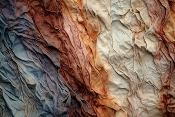 macro shot of paper texture and fibers, created with generative ai