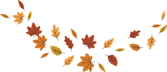 Autumn Leaves Swirls