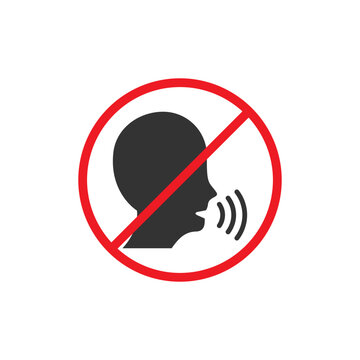 No noise icon sign vector design
