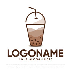 Bubble Tea Logo Design
