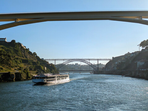 Tourists ship Douro Porto Portugal