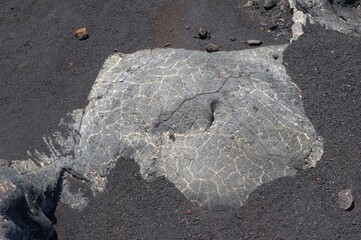 Lava mit Muster auf La Palma