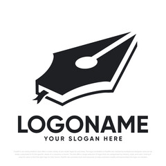 Pen Book Logo Design