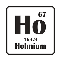 Holmium element icon