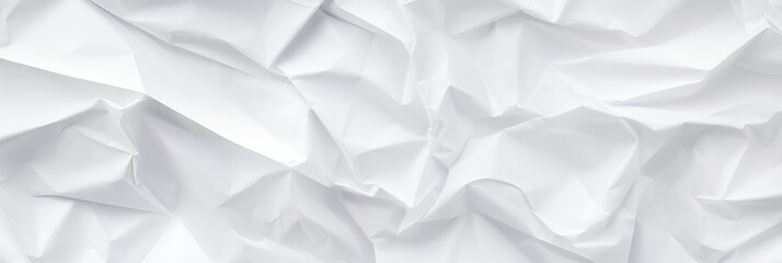 Obraz premium White bright crumpled paper texture background.