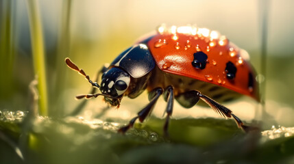 Fototapeta premium Macro ladybug