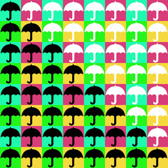 seamless pattern with umbrellas