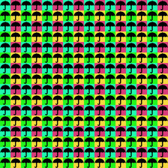 Seamless umbrella pattern