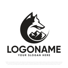Wolf Mountain Logo Design