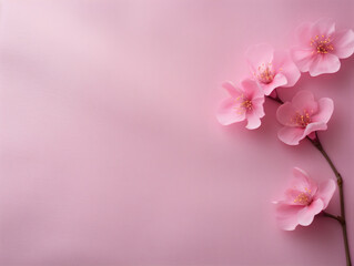 Pink flowers of pink for background women's day isolated sakura. Generated by AI