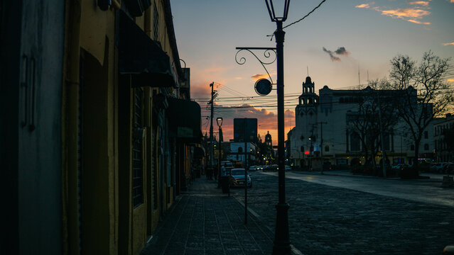 centor historico SLP atardecer