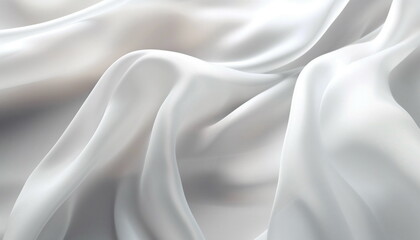 White transparent fabric abstract background. Ai generative