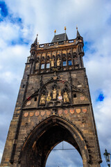 Fototapeta na wymiar Old town bridge tower in Prague, Czech republic