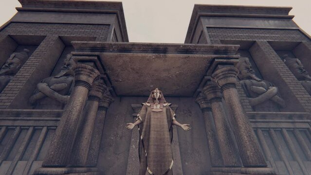 Anunnaki Ancient God animation in 3D